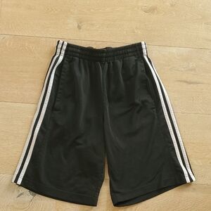 Men's Adidas Black Shorts with White Stripes Size Small